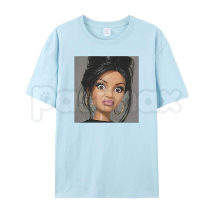 Stank Face Doll Girl Meme T-Shirt – Funny Sarcastic Attitude Women's Graphic Tee-Pasimax