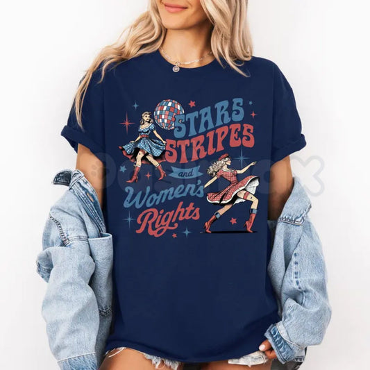 "Stars Stripes And Women’s Rights" T-Shirt – Patriotic 4th of July Advocacy Tee-Pasimax