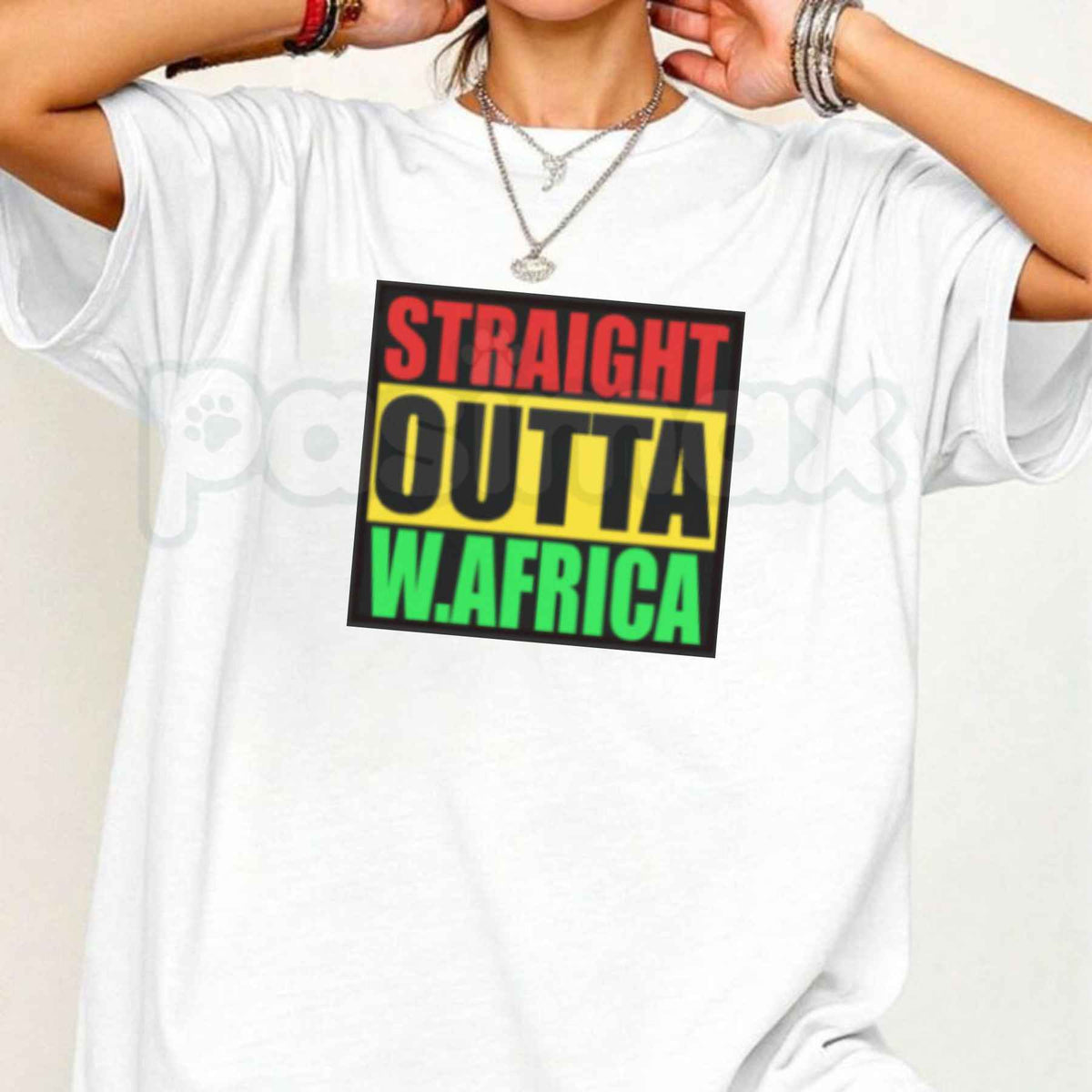 Straight Outta West Africa T-Shirt – Cultural Heritage Unisex Graphic Tee-Pasimax