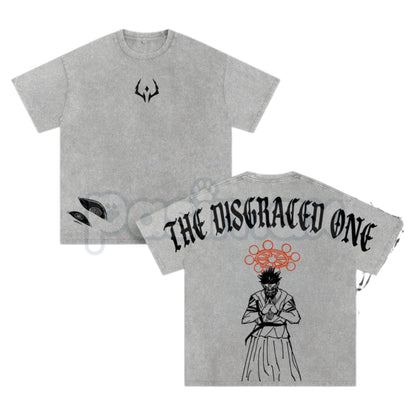 Sukuna “The Disgraced One” Vintage Washed Oversized Gym T-Shirt – Jujutsu Kaisen Graphic Tee-Pasimax