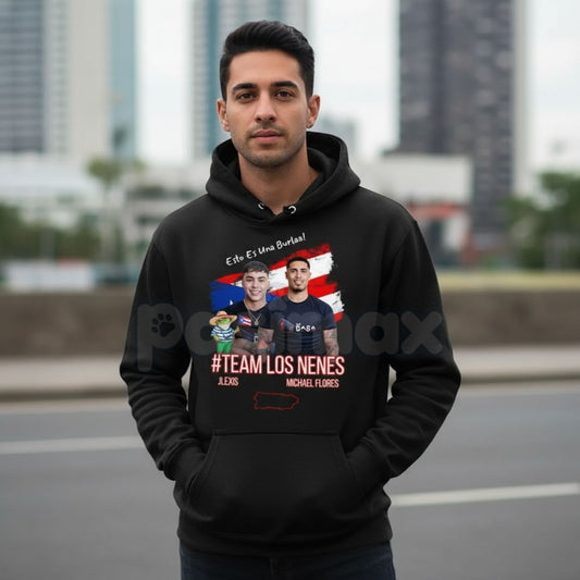 TEAM Los NENE Team Flores Team JLexis Unisex Hoodie – Custom Family & Group Pride Pullover, Personalized Graphic Streetwear-Pasimax