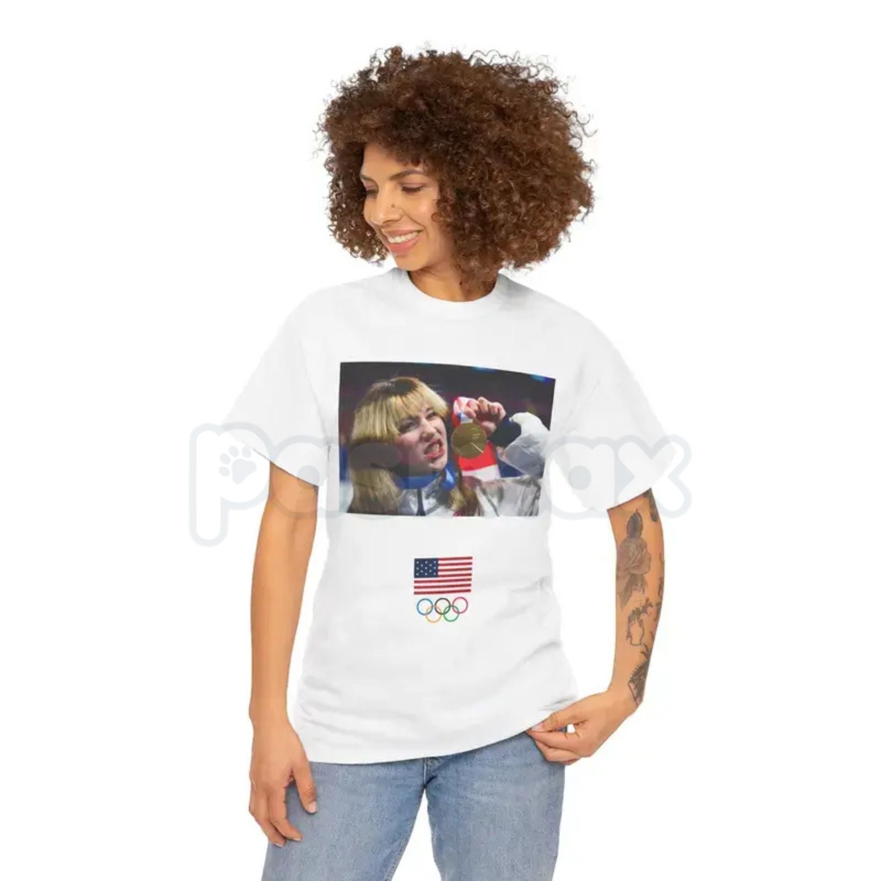 Team USA Olympics American Flag T-Shirt - Official Style Olympic Rings Graphic Tee, Premium 100% Cotton Team USA Fan Top, United States Olympic Committee Inspired Apparel, Patriotic Summer & Winter Games Shirt, Classic USA Pride Sportswear-Pasimax