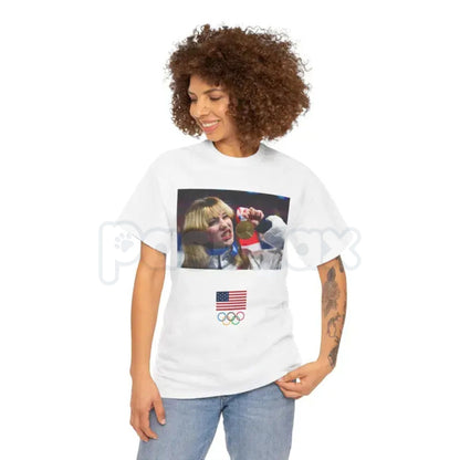 Team USA Olympics American Flag T-Shirt - Official Style Olympic Rings Graphic Tee, Premium 100% Cotton Team USA Fan Top, United States Olympic Committee Inspired Apparel, Patriotic Summer & Winter Games Shirt, Classic USA Pride Sportswear-Pasimax