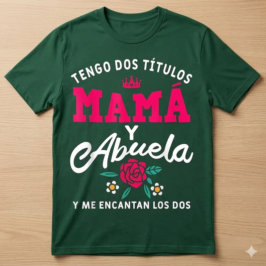 "Tengo Tanto Tiempo" Spanish Grandma T-Shirt – Funny Mama y Abuela Floral Crown Tee, Premium 100% Cotton Hispanic Heritage Top, Soft Lived-In Heavyweight Latina Matriarch Shirt, Made in USA-Pasimax