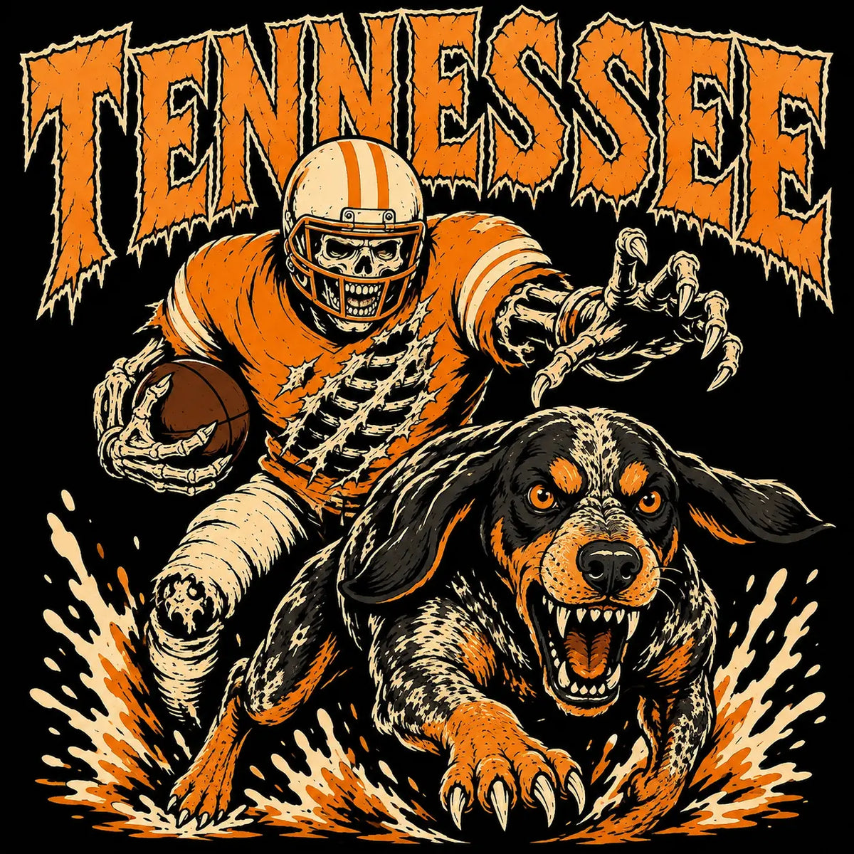 Vintage College Football Skull Sweatshirt | Retro All Teams Sports Top