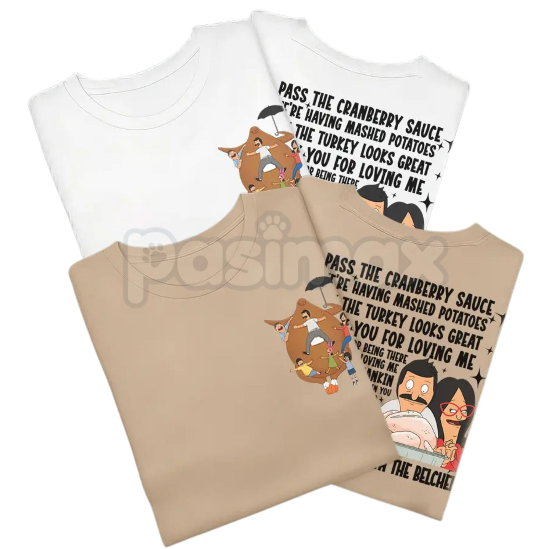 Thanksgiving Song T-Shirt - Festive Holiday Music Tee, Turkey Day Carol Apparel, Unisex Family Gathering Shirt-Pasimax