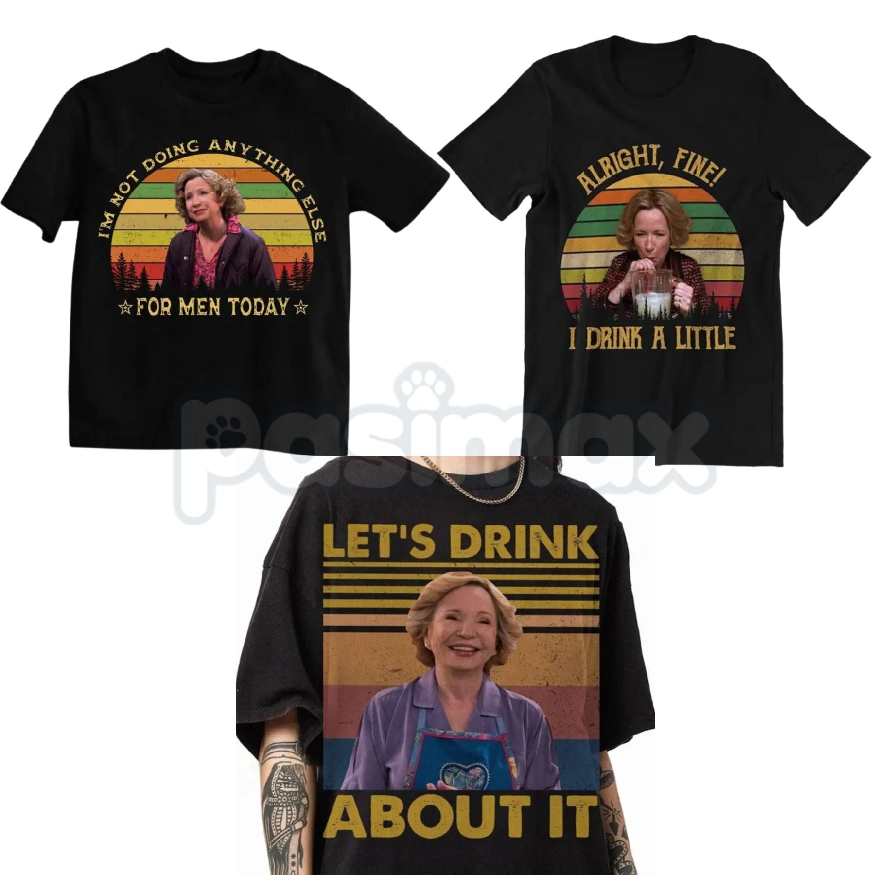 That 70s Show Kitty Forman Graphic T-Shirt - Funny TV Show Merch Gift for Mom, Premium 100% Cotton Mother’s Day Tee, Retro Sitcom Nostalgia Apparel, Iconic Kitty Forman Laugh Quote Shirt, Soft Lived-In Vintage Style Mom Top-Pasimax