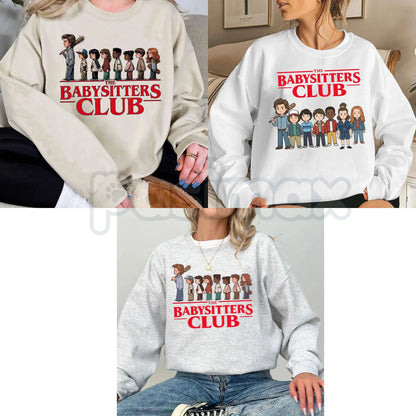 The Baby Sister Club Sweatshirt | Funny Youngest Sibling Crewneck | Retro 90s Book Parody Jumper | Aesthetic Sibling Gift Pullover | Vintage Style Sisterhood Jumper-Pasimax