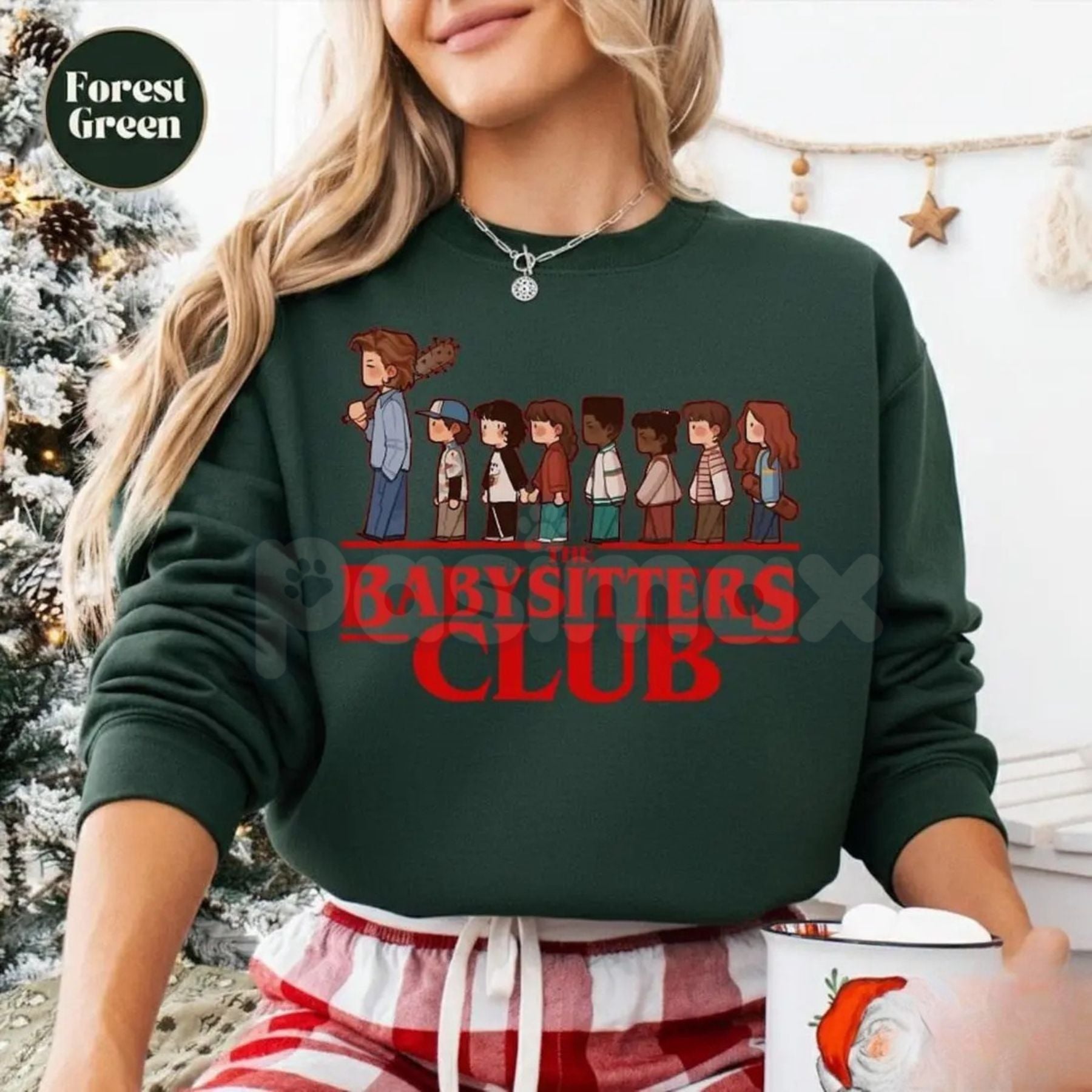 The Babysitters Club Steve Harrington Sweatshirt | Hawkins 1983 Fan Jumper | Mom Steve Retro Graphic Crewneck | Upside Down Nostalgia Pullover-Pasimax