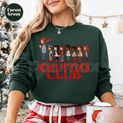 The Babysitters Club Steve Harrington Sweatshirt | Hawkins 1983 Fan Jumper | Mom Steve Retro Graphic Crewneck | Upside Down Nostalgia Pullover-Pasimax