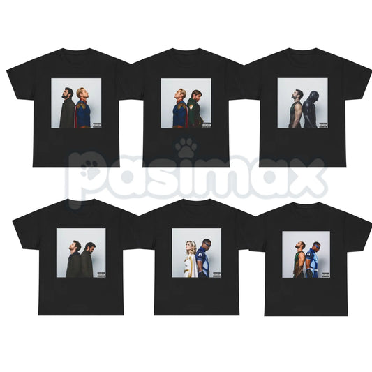 The Boys Side by Side T-Shirt – Squad Album Cover Graphic Tee-Pasimax