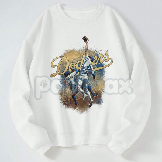 The Catch Dodger Sweatshirt | Game 7 LA Baseball Moment Crewneck | Mookie Betts Iconic Play Fan Gear | Dodgers World Series Merch-Pasimax