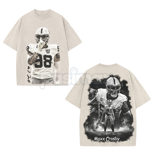 The Condor Maxx Crosby T-shirt – Premium 100% Cotton Acid Wash, Football American Fans Tee-Pasimax
