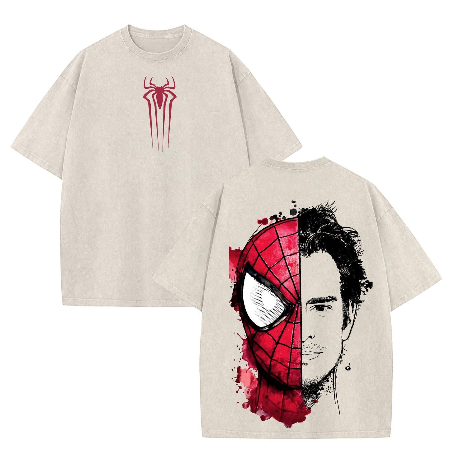 The Dark Style Trio Spidey No Way Home T-Shirt – Casual Crewneck Soft Graphic Tee for Men-Pasimax
