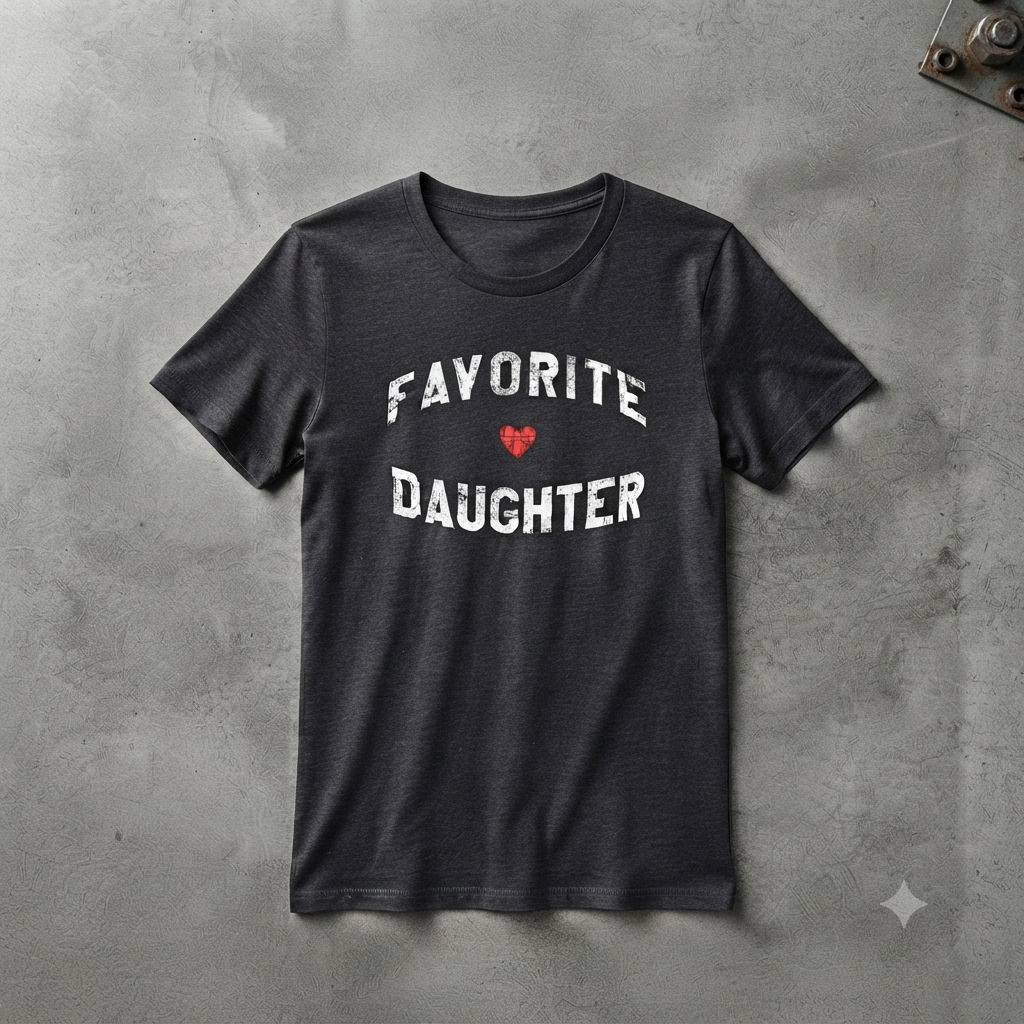 The Favorite Daughter T-Shirt – Funny Sarcastic Family Humor Unisex Tee-Pasimax