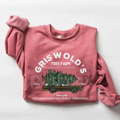 The Griswold Christmas Tree Sweatshirt – Funny Christmas Vacation Movie Pullover-Pasimax