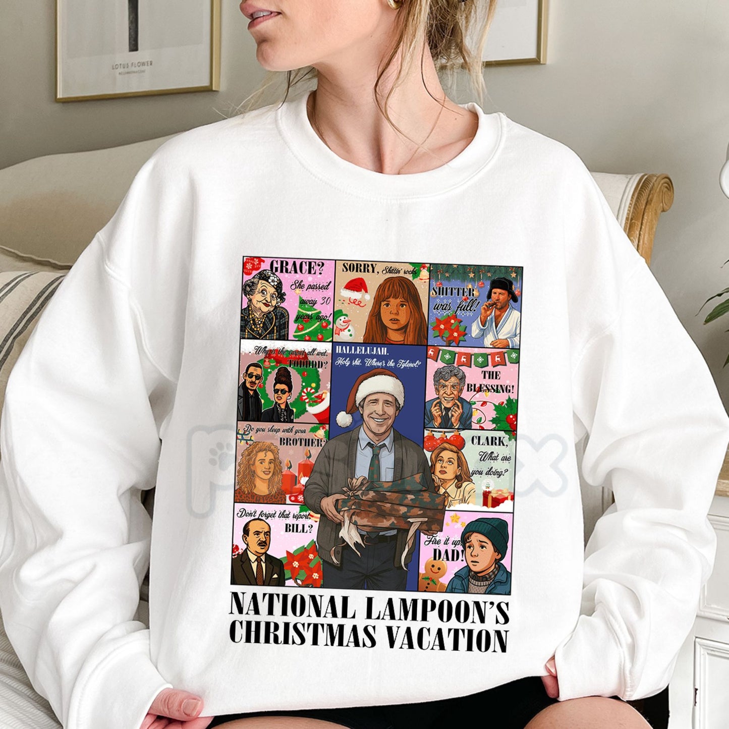 The Griswold Family Christmas Sweater – National Lampoon's Christmas Vacation Quote Sweatshirt-Pasimax