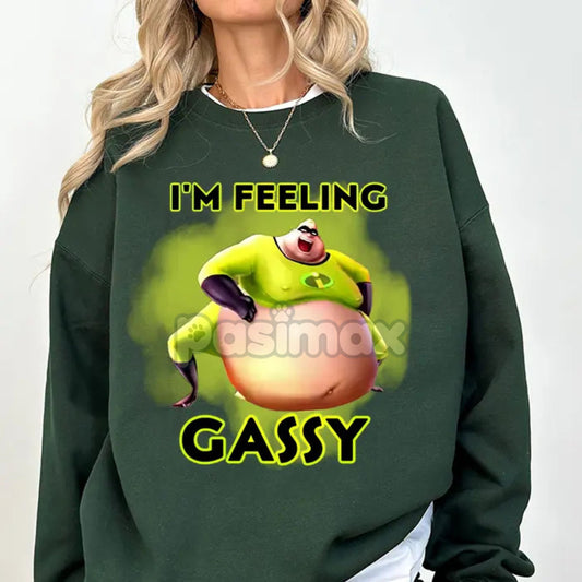 The Incredibles Gassy Sweatshirt – Fun & Humorous Disney Pixar Fan Apparel-Pasimax