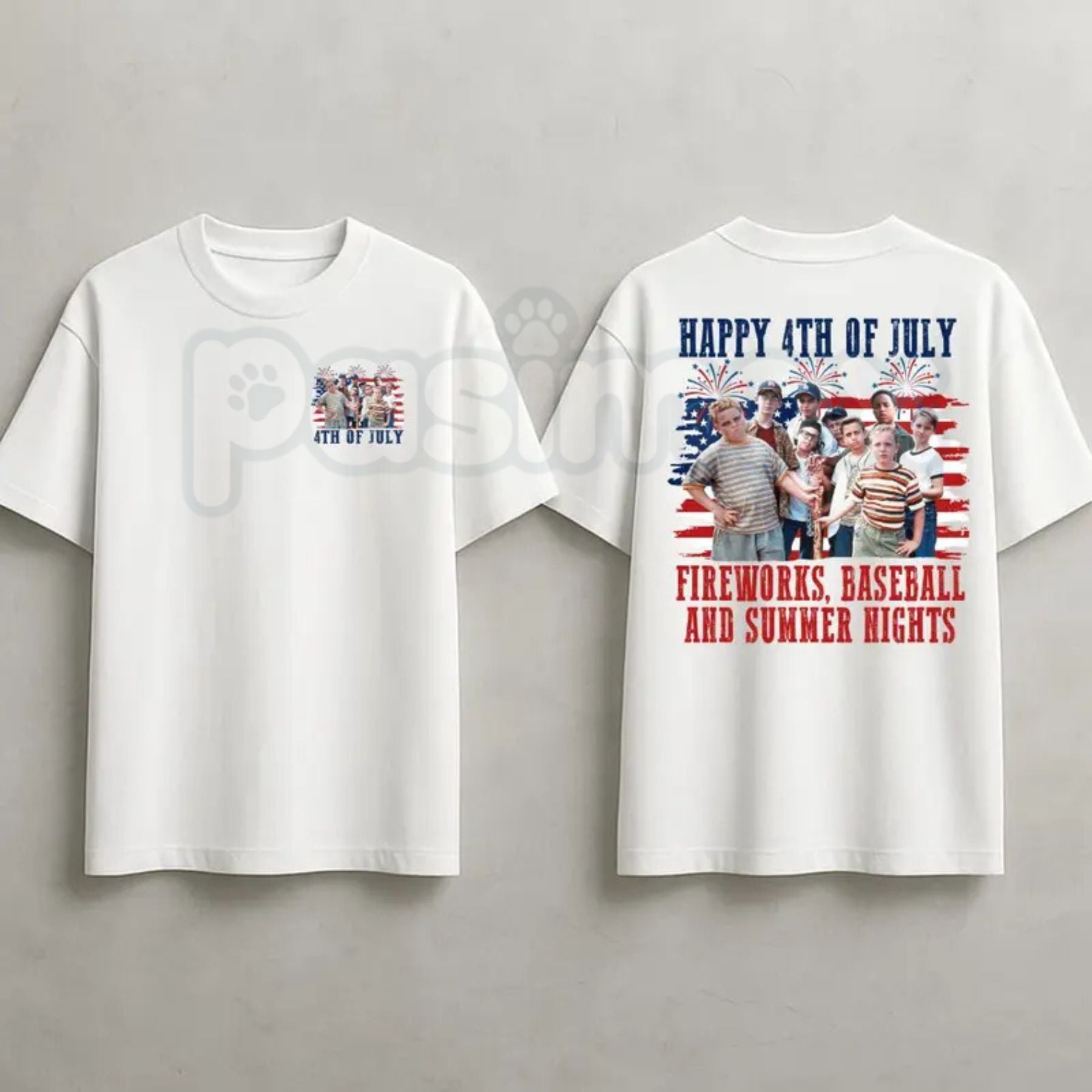 The Sandlot 4th of July T-Shirt – Vintage 1990s Movie Baseball Squad Graphic Tee-Pasimax