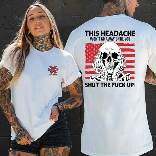 "This Headache Won't Go Away" Shirt - Funny Relatable T-Shirt, Sarcastic Humor Apparel-Pasimax