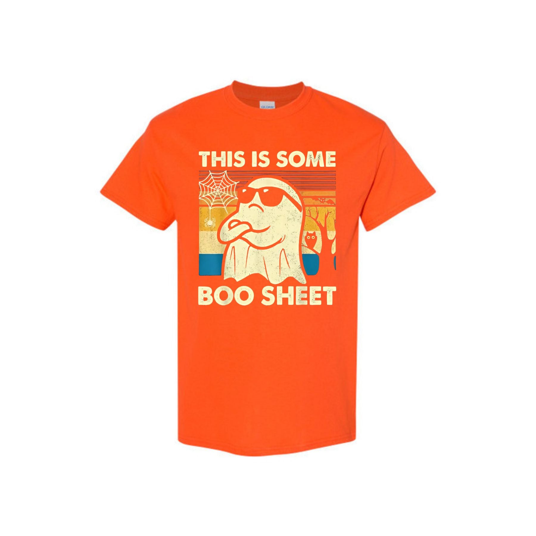 "This is Some Boo Sheet" Ghost T-Shirt - Funny Retro Halloween Apparel for Men & Women-Pasimax