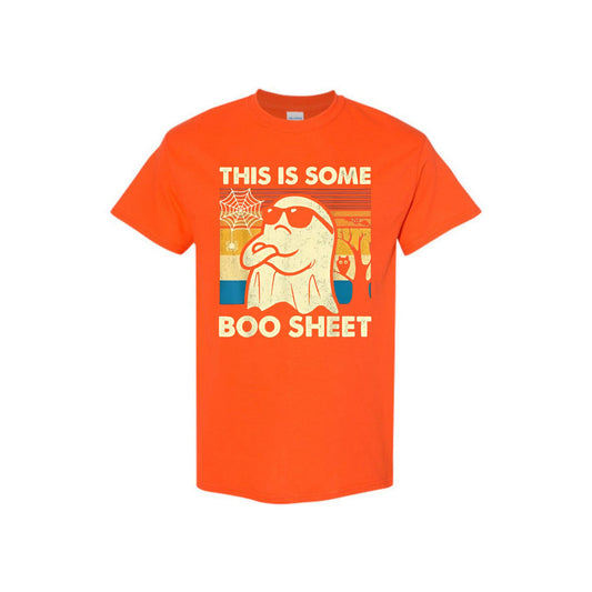 "This is Some Boo Sheet" Ghost T-Shirt - Funny Retro Halloween Apparel for Men & Women-Pasimax