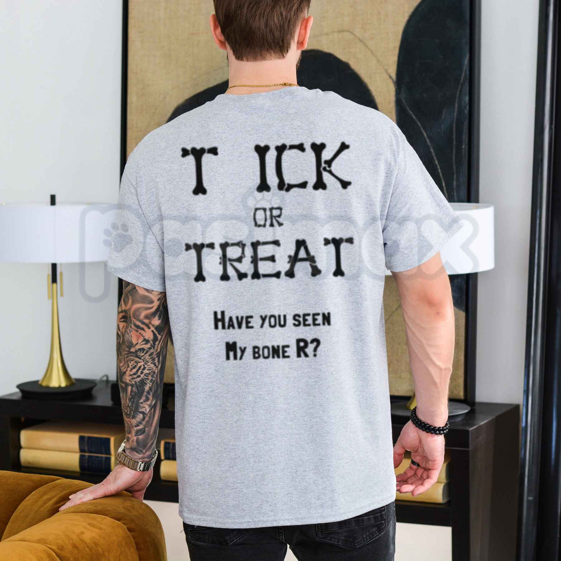 Tick Or Treat Halloween T-Shirt – Funny Bug & Blood Sucker Unisex Cotton Graphic Tee-Pasimax