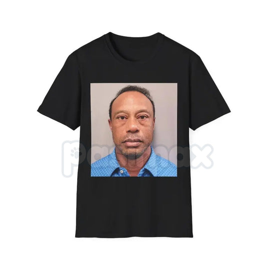 Tiger Woods Mugshot 2026 Unisex T-Shirt – Iconic Golf Legend Graphic Tee, Premium 100% Cotton Sports Heritage Top, Soft Lived-In Heavyweight Pop-Culture Paradox Shirt, Made in USA-Pasimax