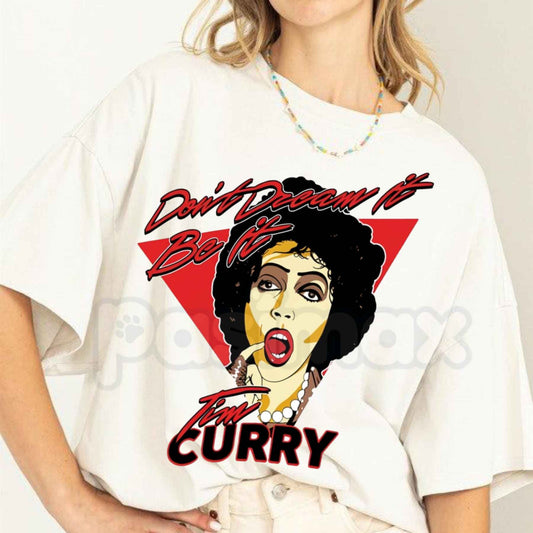 Tim Curry T-Shirt – Vintage Cult Cinema Legend Movie Unisex Cotton Graphic Tee-Pasimax