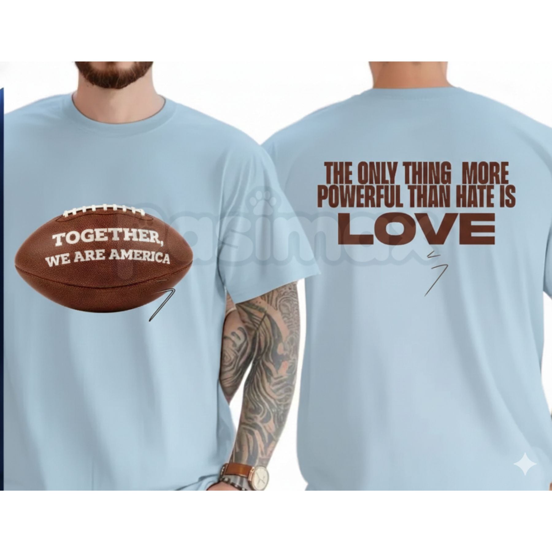 "Together We Are America" Vintage T-Shirt - Inclusive Unity & Patriotism Graphic Tee, Premium Heavyweight Unisex 100% Cotton Top, Retro Americana Solidarity Shirt, USA Heritage Celebration Apparel, Diversity & Peace Statement Tee-Pasimax