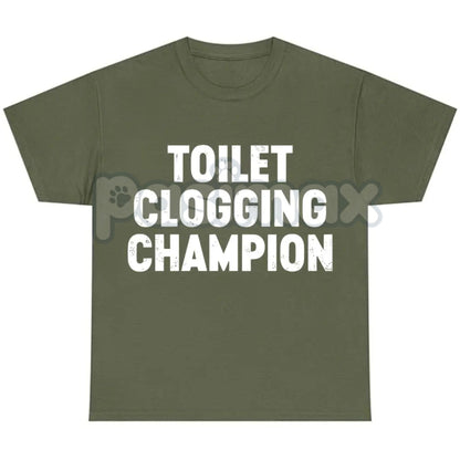 Toilet Champion Tee - Funny Gag Gift Shirt, Humor Graphic T-Shirt, Bathroom King Slogan, Unisex Comedy Apparel-Pasimax