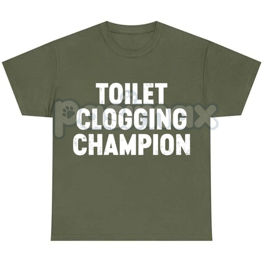 Toilet Champion Tee - Funny Gag Gift Shirt, Humor Graphic T-Shirt, Bathroom King Slogan, Unisex Comedy Apparel-Pasimax