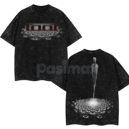 Tool Band 'Convex Spectre' Retro Unisex Acid Washed T-Shirt – Vintage Rock Band Graphic Tee-Pasimax