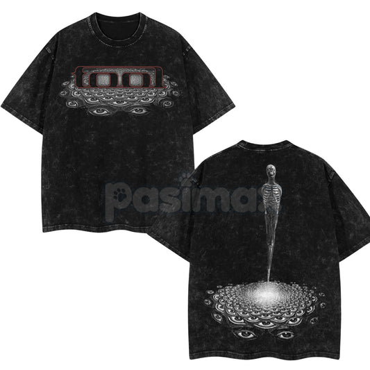 Tool Band 'Convex Spectre' Retro Unisex Acid Washed T-Shirt – Vintage Rock Band Graphic Tee-Pasimax