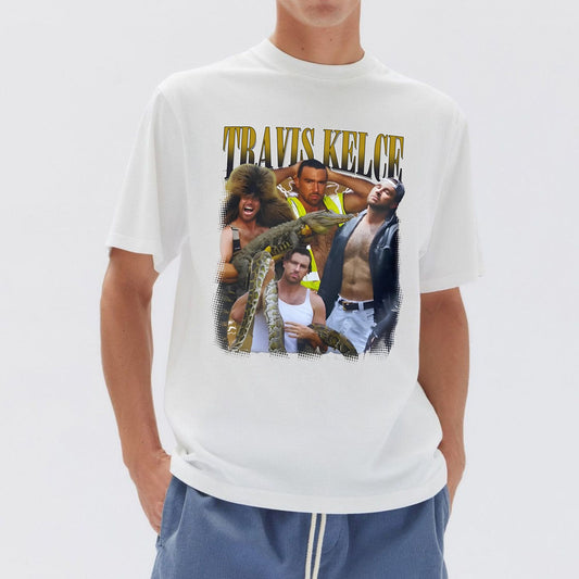 Travis Kelce T-Shirt - Kansas City Football Graphic Tee, Unisex Game Day Fan Shirt-Pasimax