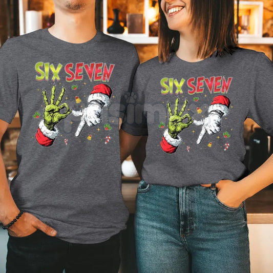 Trending Six Seven Meme T-Shirt (6-7 Bruh) - Viral Internet Sensation Tee, TikTok Humor Apparel, Must-Have Slogan Shirt-Pasimax