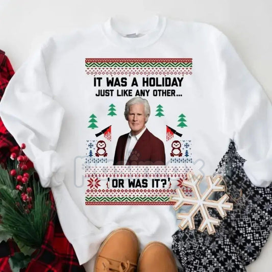True Crime Ugly Christmas Sweatshirt – Funny Holiday Murderino Crewneck-Pasimax