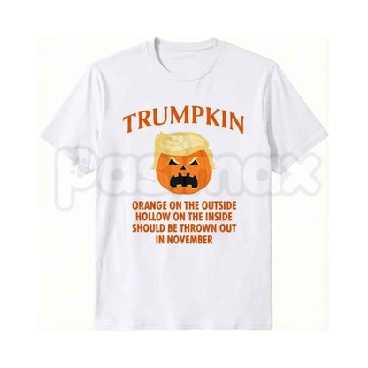 Trumpkin Halloween T-Shirt – Sarcastic Anti Trump Pumpkin Funny Unisex Cotton Tee-Pasimax