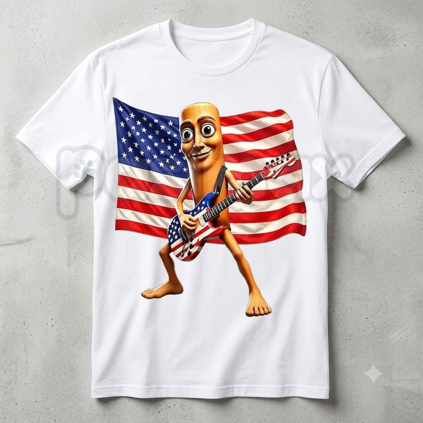 
"Tung Tung Tung Sahur" American Flag Guitar T-Shirt – Funny 4th of July Musician Remix Unisex Graphic Tee
-Pasimax