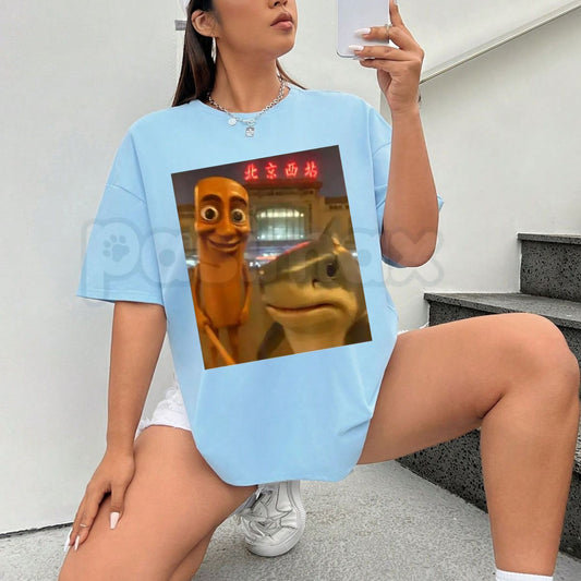 "Tung Tung Tung Sahur" Funny Brainrot T-Shirt – Tralalero Tralala Viral Graphic Tee, Premium 100% Cotton Selfie Culture Top, Soft Lived-In Heavyweight Internet Meme Humor Shirt, Made in USA-Pasimax