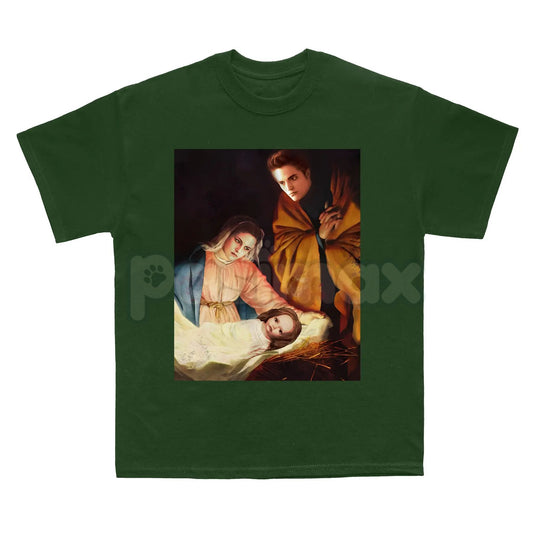 Twilight Christmas Tee - Vintage Retro 90's Fans Homage T-shirt, Funny Holiday Forks Merch, Gift For Women and Men-Pasimax