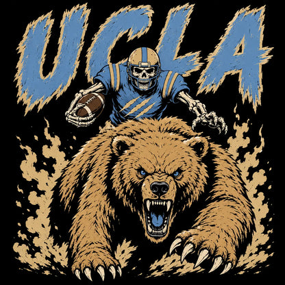 Vintage College Football Skull Sweatshirt | Retro All Teams Sports Top