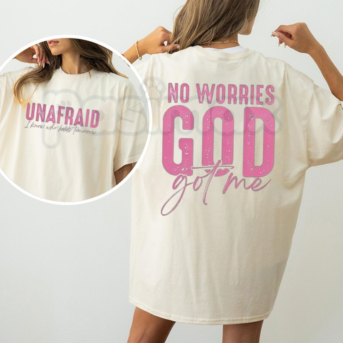 Unafraid No Worries T-Shirt – Confident Faith-Focused Christian Graphic Tee-Pasimax