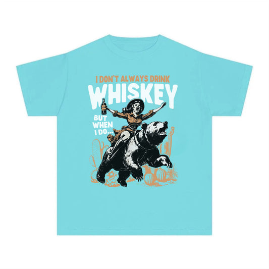 Unhinged Whiskey Graphic Tee – Vintage Western Style T-Shirt on Comfort Colors, Retro Cowboy Shirt, Comfort Colors Unisex Bar Top-Pasimax
