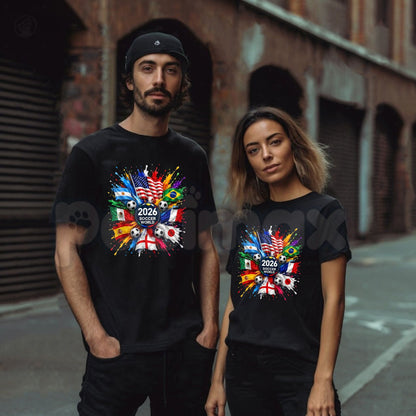 Unisex 2026 Soccer Graphic T-Shirt – Modern Football Minimalist Athletic Training Tee-Pasimax