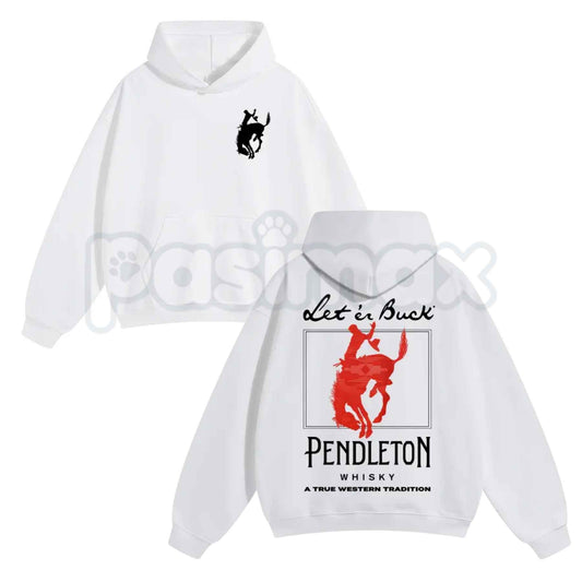 Unisex Western Graphic Pullover Hoodie – Vintage Country Style Sweatshirt, Vintage Cowboy Graphic Hoodie, Rugged Outdoor Fashion-Pasimax