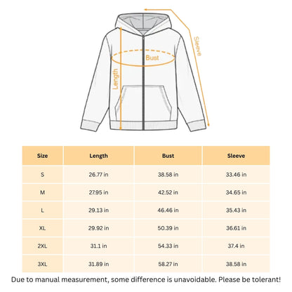 Makeup & Meat Chocolate Zip-Up Hoodie – Funny Graphic Foodie & Beauty Hoodie, Cozy Unisex Streetwear Sweater