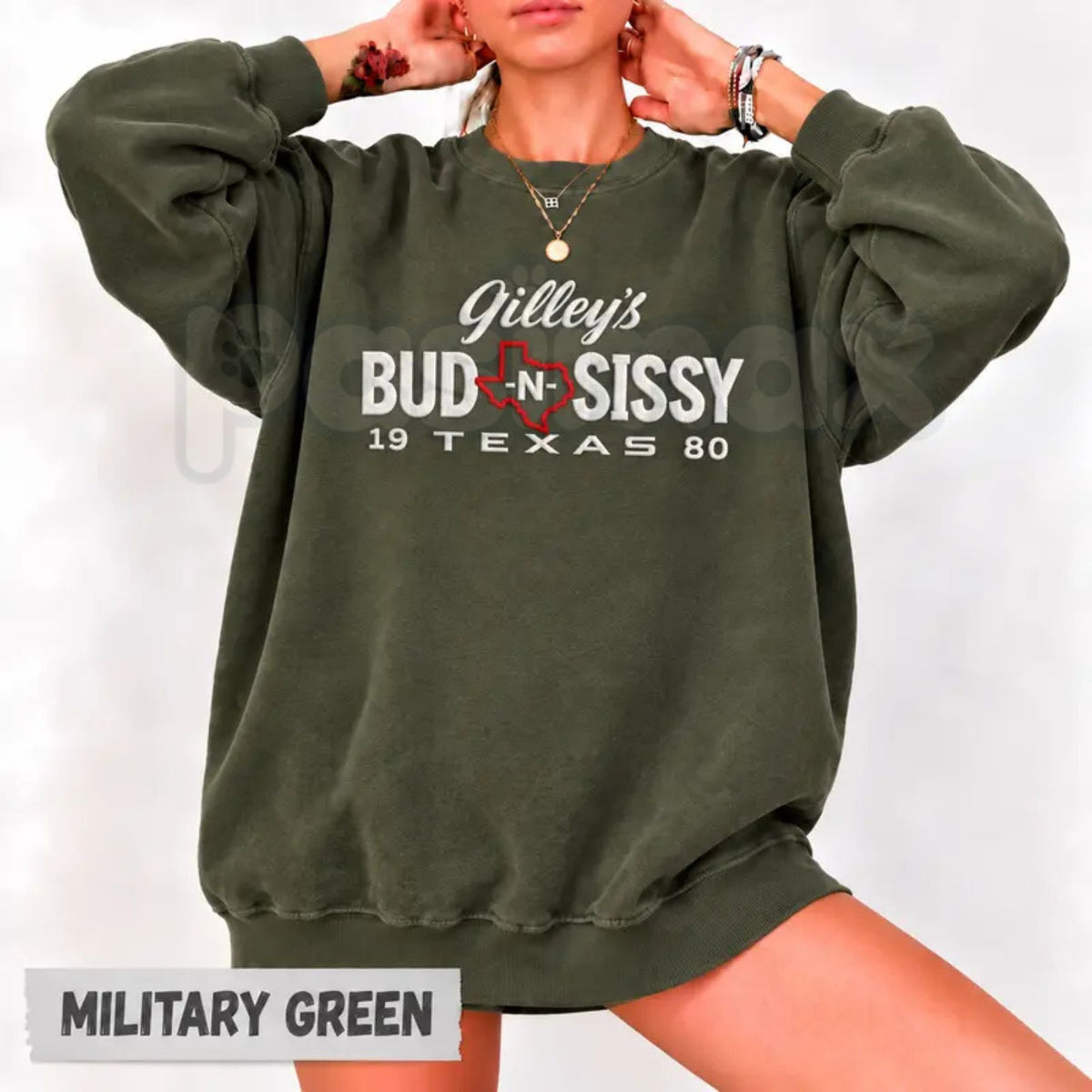 Urban Cowboy Embroidered Sweatshirt – Modern Western Style Crewneck-Pasimax