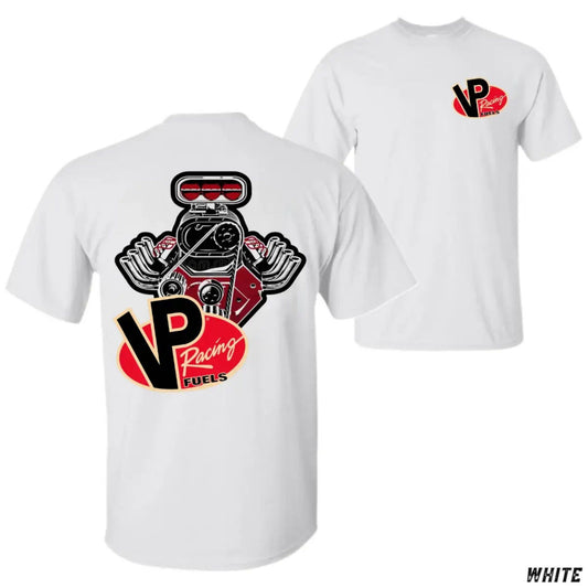 VP Racing Fuels V8 Engine Graphic Tee - Men's Tropical Car Lover's T-shirt, Summer Fashion Apparel-Pasimax