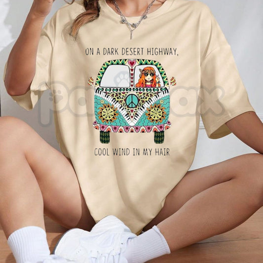 Vibrant Bohemian Graphic T-Shirt – Retro Boho Chic Artistic Tee, Premium 100% Cotton Colorful Mandala Top, Soft Lived-In Heavyweight Festival Spirit Shirt, Made in USA-Pasimax